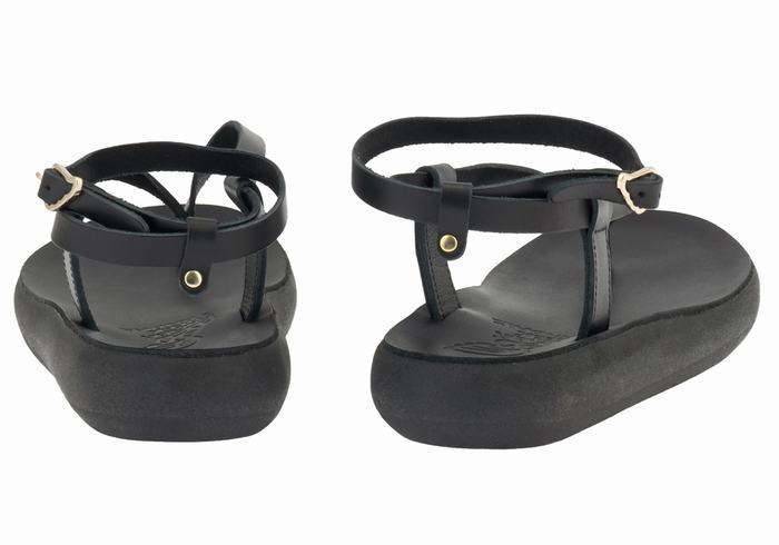 Sandale Cu Curea Pe Glezna Ancient Greek Sandals Salomi Comfort Dama Negrii | BTL2132OL