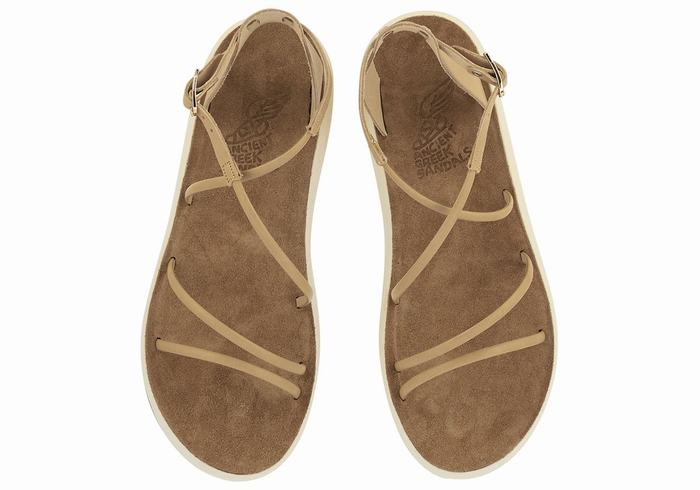 Sandale Cu Curea Pe Glezna Ancient Greek Sandals Anastasia Comfort Dama Bej | FUS6180ES