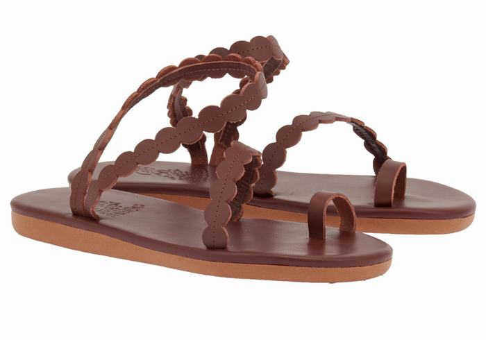 Sandale Cu Deget Ancient Greek Sandals Aura Dama Cafe | VWD273AN