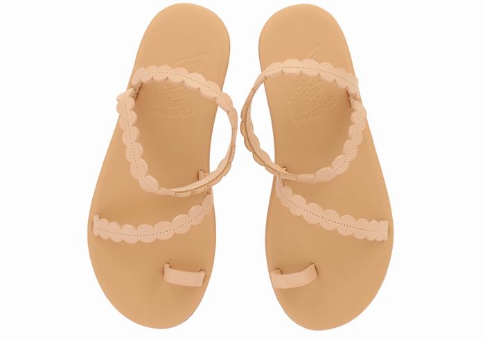 Sandale Cu Deget Ancient Greek Sandals Aura Dama Bej | MFX316RQ