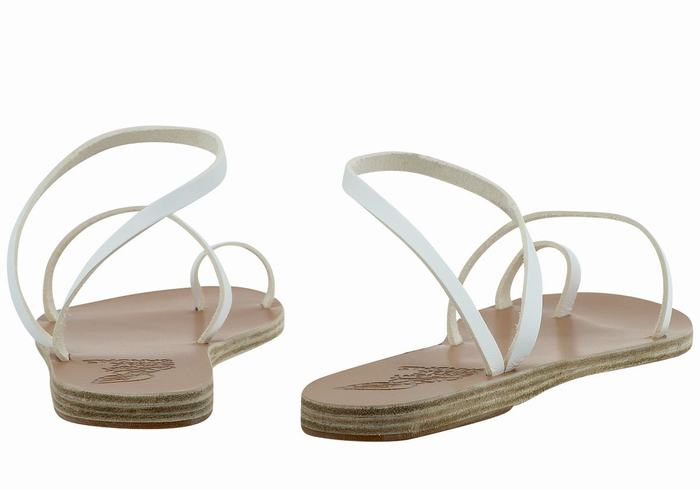 Sandale Cu Deget Ancient Greek Sandals Apli Eleftheria Leather Dama Albi | DII4047WE