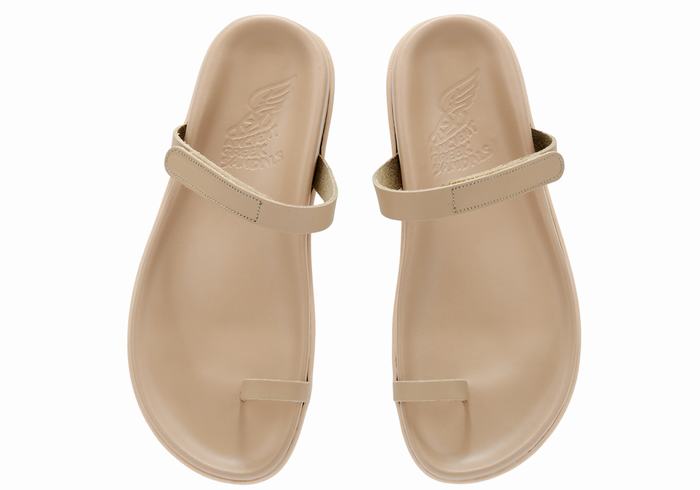 Sandale Cu Deget Ancient Greek Sandals Dokos Dama Gri Maro | EJG442ZW