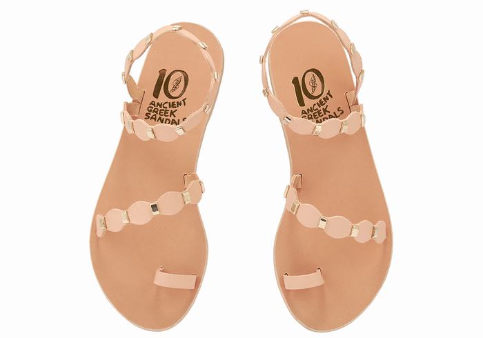 Sandale Cu Deget Ancient Greek Sandals Dauxerre Dama Bej Aurii | FAJ6079QE