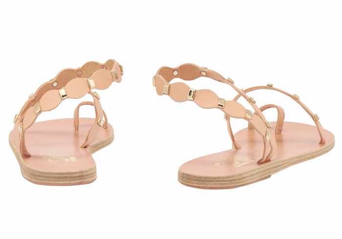 Sandale Cu Deget Ancient Greek Sandals Dauxerre Dama Bej Aurii | FAJ6079QE