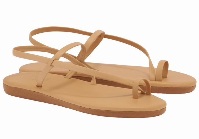 Sandale Cu Deget Ancient Greek Sandals Euterpe Dama Bej | UDF6357AL