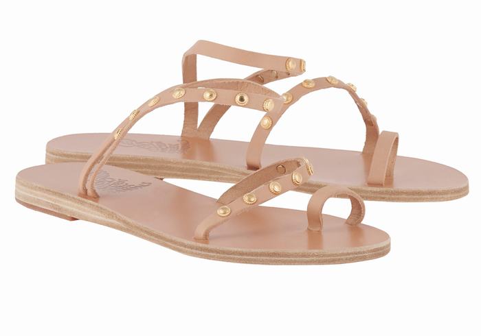 Sandale Cu Deget Ancient Greek Sandals Eleftheria Bee Dama Bej | RFN9727YD