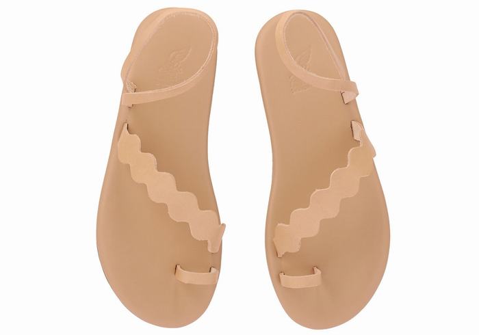 Sandale Cu Deget Ancient Greek Sandals Koralia Dama Bej | DSM7236VU