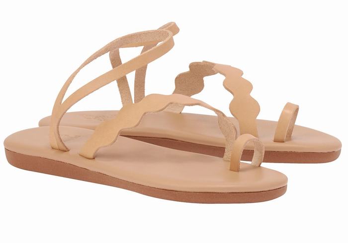 Sandale Cu Deget Ancient Greek Sandals Koralia Dama Bej | DSM7236VU