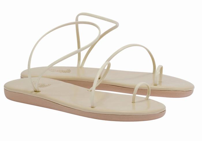 Sandale Cu Deget Ancient Greek Sandals Kansiz Dama Albi | RSI8478WC