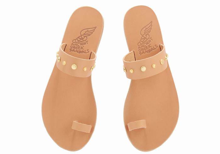 Sandale Cu Deget Ancient Greek Sandals Thalia Bee Dama Bej | ZIX1744FB