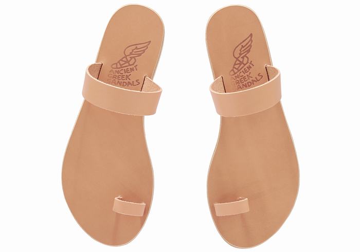 Sandale Cu Deget Ancient Greek Sandals Thalia Leather Dama Bej | ACX2271VZ