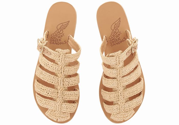 Sandale Fisherman Ancient Greek Sandals Cosmia Dama Bej | UQW9547WQ