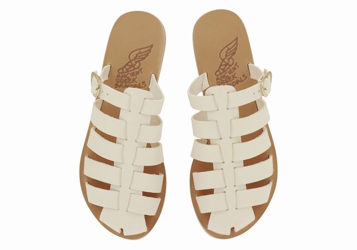 Sandale Fisherman Ancient Greek Sandals Cosmia Dama Albi | JEW6082KF