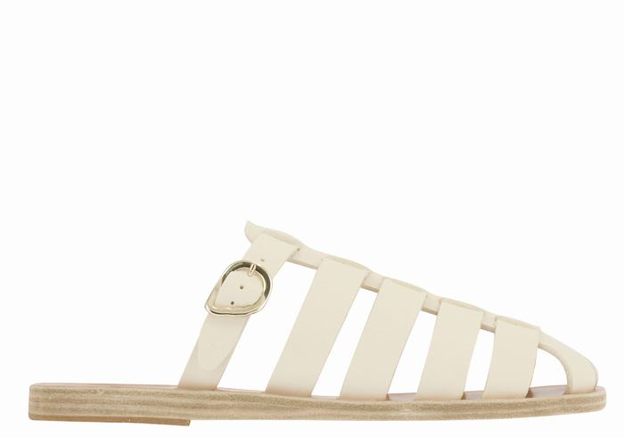 Sandale Fisherman Ancient Greek Sandals Cosmia Dama Albi | JEW6082KF