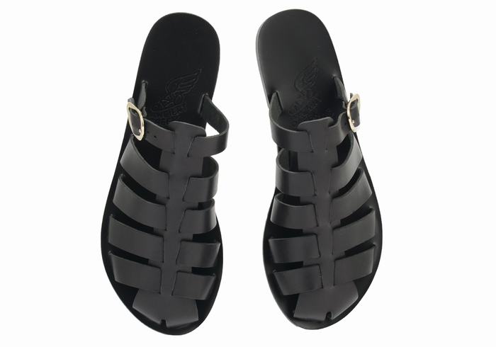 Sandale Fisherman Ancient Greek Sandals Cosmia Dama Negrii | XAO1845PZ