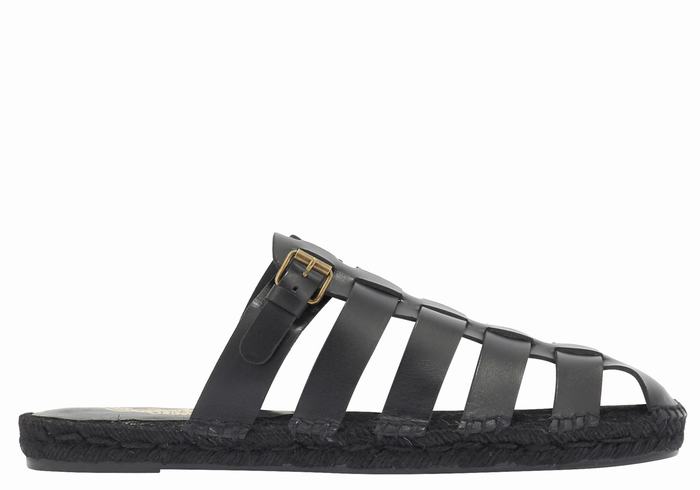 Sandale Fisherman Ancient Greek Sandals Thasos 210 Barbati Negrii | BQB8077JC