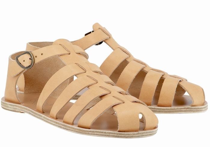 Sandale Fisherman Ancient Greek Sandals Homer Barbati Bej | KAY1424WA