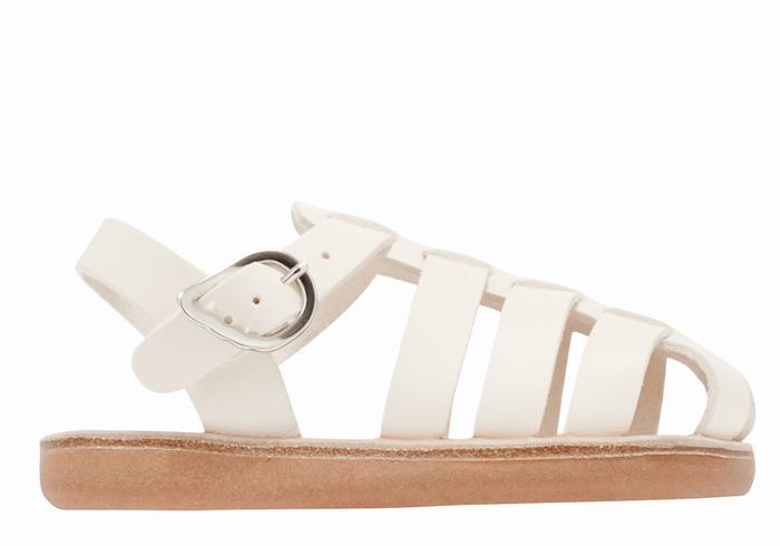 Sandale Fisherman Ancient Greek Sandals Little Ektoras Soft Copii Albi | PRD4227GG