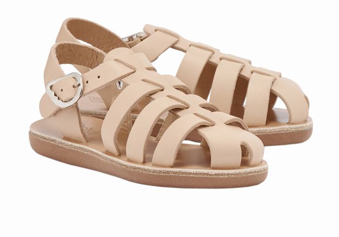 Sandale Fisherman Ancient Greek Sandals Little Ektoras Soft Copii Bej | DAT7638CJ