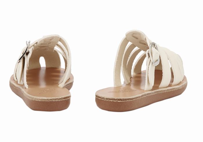 Sandale Fisherman Ancient Greek Sandals Little Cosmia Soft Copii Albi | YAJ2845ZL