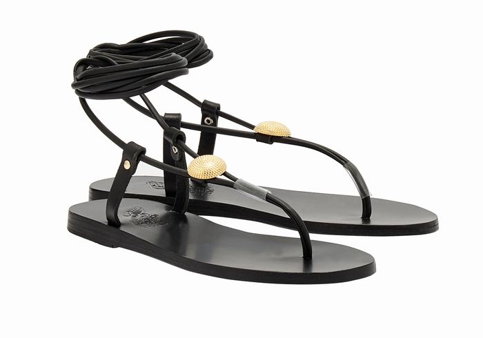 Sandale Gladiator Ancient Greek Sandals Persephone Dama Negrii | BUK181IB