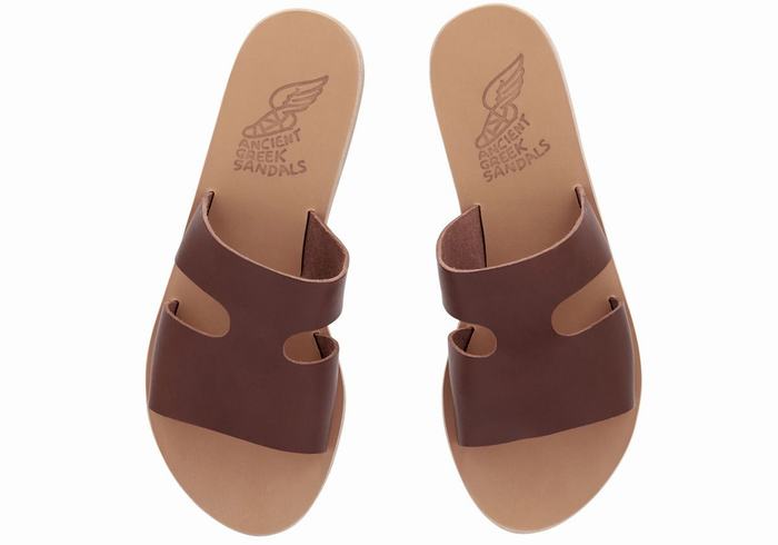 Sandale Slide Ancient Greek Sandals Apteros Dama Cafe | TTE569XM