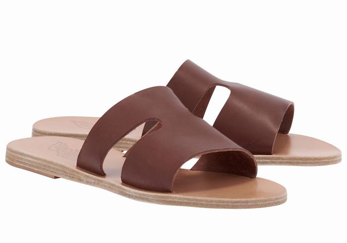 Sandale Slide Ancient Greek Sandals Apteros Dama Cafe | TTE569XM