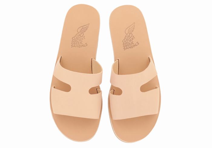 Sandale Slide Ancient Greek Sandals Apteros Barbati Bej | HPN7858QG