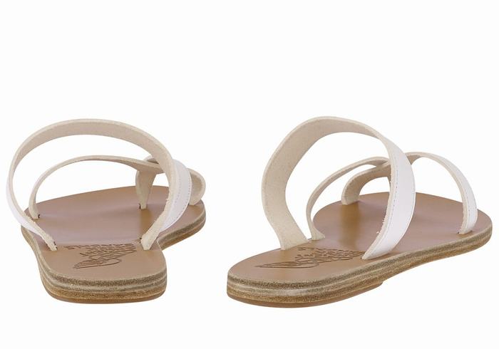 Sandale Slide Ancient Greek Sandals Daphnae Leather Dama Albi | YTG1355CS