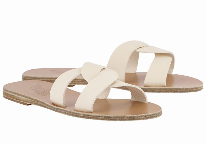 Sandale Slide Ancient Greek Sandals Desmos Dama Albi | PBQ5117FN