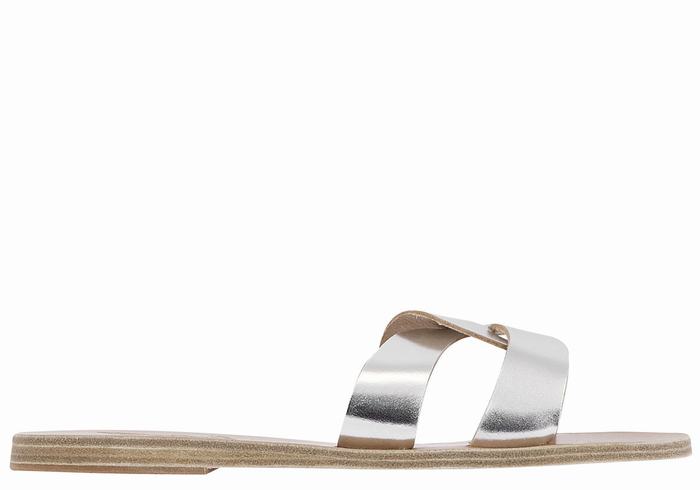 Sandale Slide Ancient Greek Sandals Desmos Dama Argintii | FZQ894WB