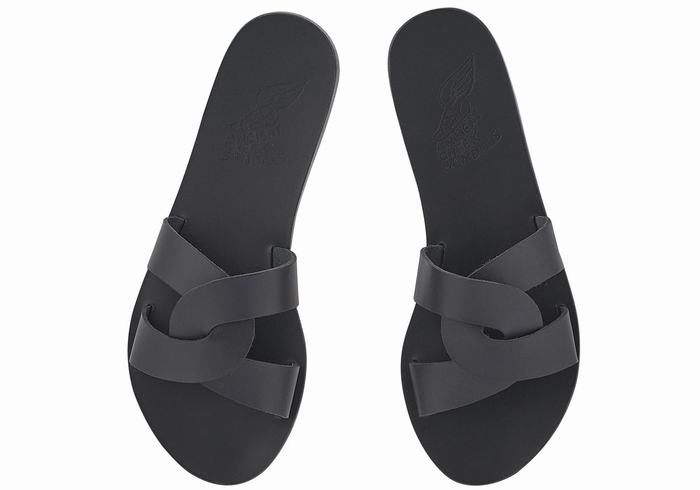 Sandale Slide Ancient Greek Sandals Desmos Dama Negrii | DJW2613PH