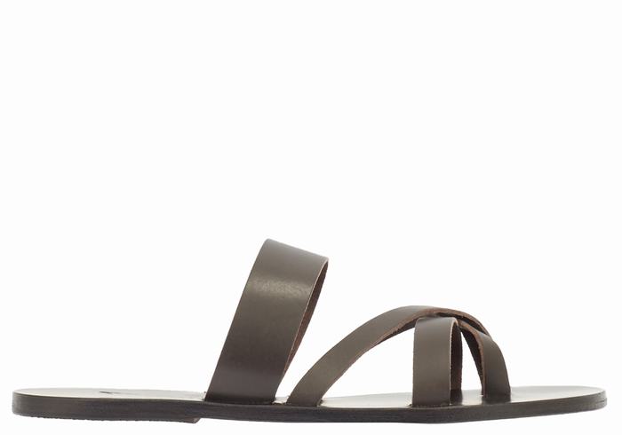 Sandale Slide Ancient Greek Sandals Jason Barbati Ciocolata | NAU6466DT