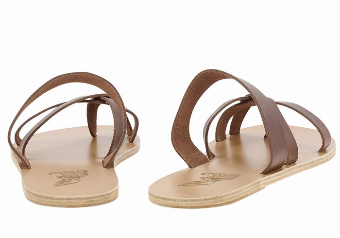 Sandale Slide Ancient Greek Sandals Jason Leather Barbati Cafe | OMU6612GK