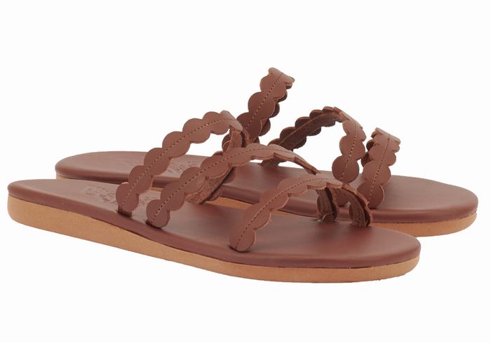 Sandale Slide Ancient Greek Sandals Oceanis Dama Cafe | KFR3114AU