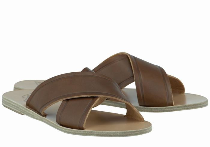 Sandale Slide Ancient Greek Sandals Thais Dama Maro Inchis | CBA5432YX