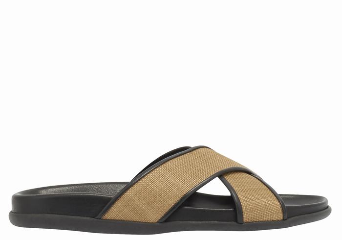 Sandale Slide Ancient Greek Sandals Thais Footbed Dama Maro Negrii | QIL7038XG