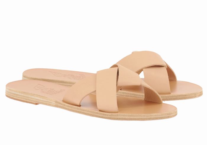 Sandale Slide Ancient Greek Sandals Whitney Dama Bej | QTS690ZB