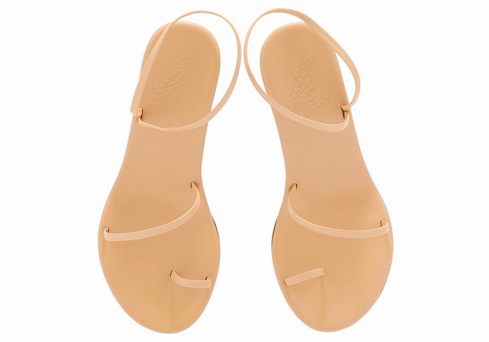 Sandale cu Pene Ancient Greek Sandals Chora Mid Dama Bej | MYG597RX