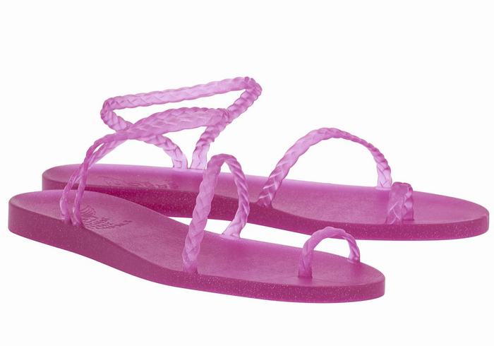 Sandale Împletite Ancient Greek Sandals Eleftheria Dama Violet | JED9252VF