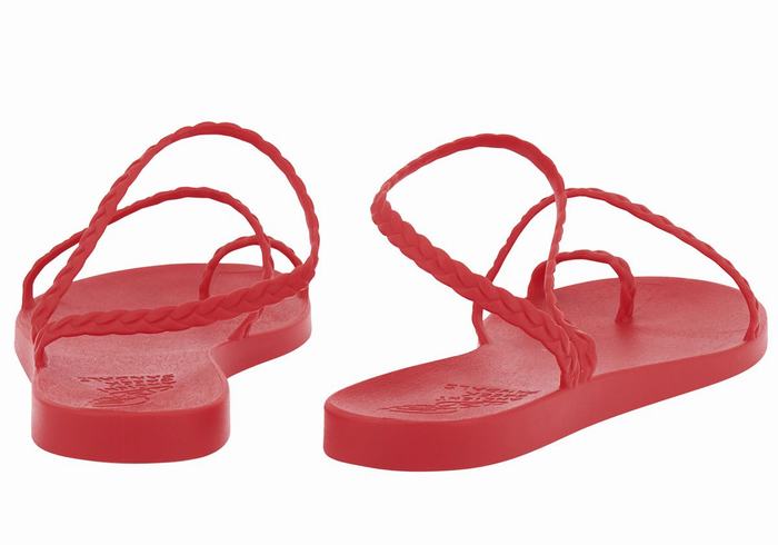 Sandale Împletite Ancient Greek Sandals Eleftheria Dama Rosii | XQS8992HS